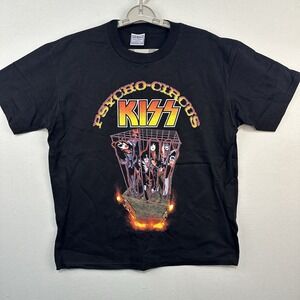 Vintage 1999 KISS Psycho-Circus T-shirt‎ Large Black USA Rock n' Roll Music USA